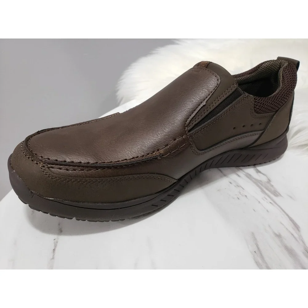 NEW NO BOX SIZE 11 Nunn Bush Men's Conway EZ Moc Loafers SLIP ON SHOES BROWN‎